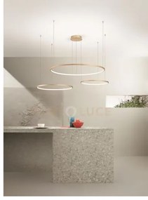 Sospensione multipla 3 led soel oro 3000k max 6720lm 113w dimmerabi...