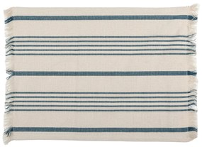 Tovaglietta cotone 35x45 cm tinto filo righe blu