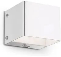 Applique Moderna Flash Metallo Bianco 1 Luce G9 3W 3000K Luce Calda