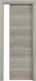 Porta scorrevole con telaio colore rovere grigio 90x210 cm