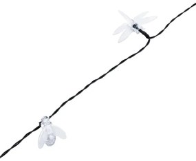 Aigostar - Catena luminosa decorativa solare 50xLED/8 funzioni 10m 800mAh IP65 bianco freddo