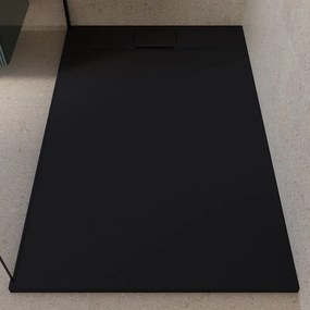 Piatto doccia SENSEA in composito minerale di resina gelificata nero L 90 x L 140 x H 3 cm