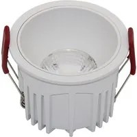 Faretto Da Incasso Moderno Alfa Led Alluminio Bianco Diffusore Pvc Dimmerabile