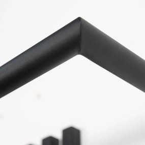 Attaccapanni da parete nero in metallo 65 cm Senza – Spinder Design