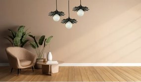 Bohemia-Design - Lampadario a sospensione con cavo 1xE27/60W/230V nero
