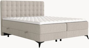 Letto boxspring fatto a mano con contenitore Annakie, H3