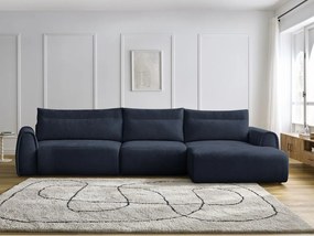 Divano angolare in blu scuro Aden – Bobochic Paris