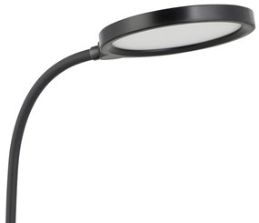 Lampada Da Tavolo Minimal Brolini Policarbonato Nero Luce Led Integrato 2,1W