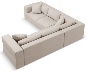 Divano angolare variabile beige Esther - Milo Casa