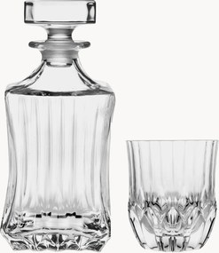 Set decanter e bicchieri da whisky in cristallo Adagio 7 pz