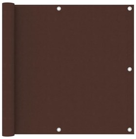 Paravento Da Balcone Marrone 90x500 Cm İn Tessuto Oxford /