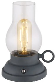 Globo 58016A - Lampada da tavolo LED dimmerabile PETRO 1W/3,7V 1200mAh antracite