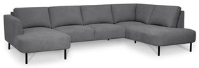 Divano angolare grigio scuro (angolo destro/"U") Hero - Scandic