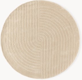 Tappeto rotondo in lana fatto a mano Mason