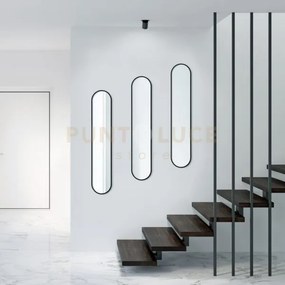Moni specchi da parete con cornice plastica installabile verticalme...