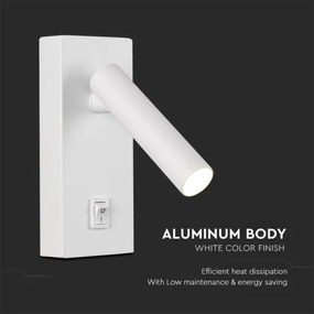 Luce Spot da parete a LED LED/2W/230V 3000K bianco