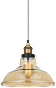 ITALUX MDM-2381/1 GD+AMB - Lampadario HUBERT 1xE27/40W/230V su cavo