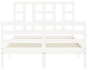 Giroletto con Testiera Bianco Small Double Legno Massello