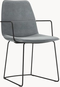 Sedia imbottita freistil117, grigio grafite