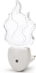 Aigostar - Luce notturna LED RGB con sensore LED/0,5W/230V fiamma