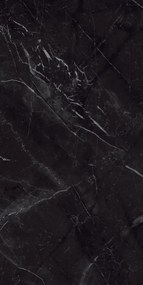 Piastrella da pavimento interno 60 x 120 cm Sp. 6 mm rettificato Marquinia in gres porcellanato lucido nero traffico medio (pei 2/5) 2.16 mq