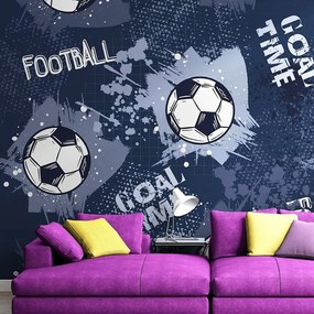Carta da parati – Pallone da Calcio in Viola