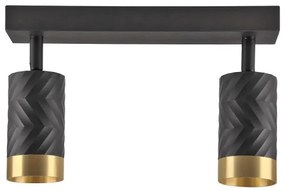 Faretto ARRAS 2xGU10/10W/230V nero