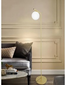 Lampada da terra 1xE27/40W/230V oro/bianco