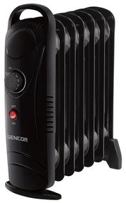 Sencor - Radiatore ad olio a 7 elementi 700W/230V nero