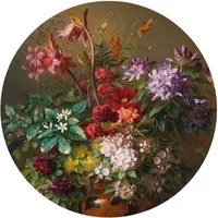 KEK Amsterdam Carta da parati panoramica Golden Age Flowers 7 Circle - M - 1.9m