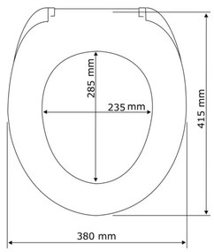 Sedile WC a chiusura facilitata News, 45 x 38,8 cm Frog - Wenko