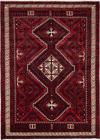 Lori Tappeto 200x310 Rosso (Iran) Annodato A Mano