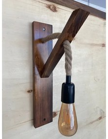 Lampada da parete AHSAP 1x E27/40W/230V, pino/noce