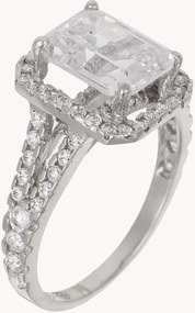 Anello in oro bianco con zirconia Splendeur