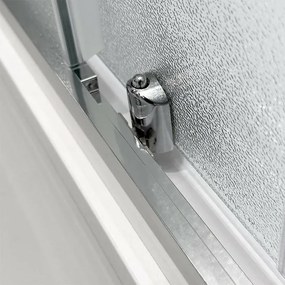Box doccia angolare 80x80 cm doppio scorrevole vetro stampato Tay