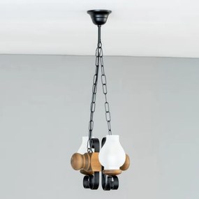 Brilagi - Lampadario a sospensione con catena RUSTIC 2xE14/40W/230V faggio