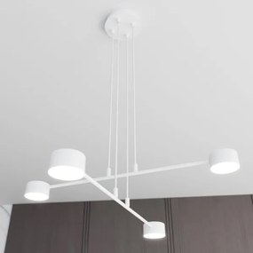 Lampadario a sospensione con filo MODUS 4xGX53/10W/230V bianco