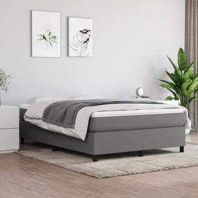 Giroletto Senza Materasso Grigio Scuro 140x200 Cm Tessuto /