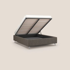 Febe sommier compatto con grande capienza del contenitore in tessuto impermeabile T03 talpa