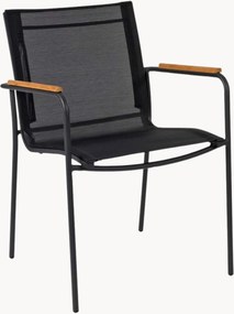 Sedia da giardino con braccioli in legno di teak Mood Classic