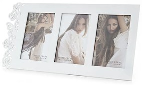 Portafoto in legno Bianco, per foto 10 x 15 cm Eden - Tomasucci