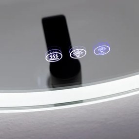 Brilagi- Specchio riscaldato LED RGBW dimmerabile con retroilluminazione AVA PRO LED/18W/230V ø 60 cm IP44