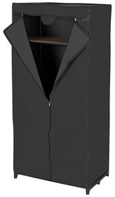 Armadio in tessuto nero 75x160 cm Deep Black - Wenko
