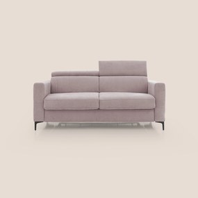 Gardenia divano letto materasso alto 18 cm con poggiatesta reclinabili e rivestimento impermeabile T02 rosa