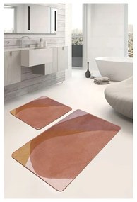 Set di tappetini per il bagno marroni in velluto 2 pz 60x100 cm – Mila Home