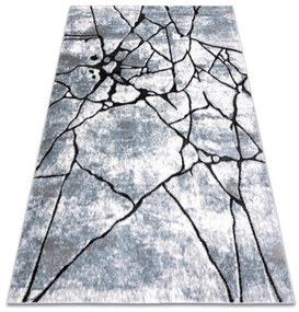 Tappeto moderno COZY 8873 Cracks, calcestruzzo incrinato - Structural due livelli di pile grigio chiaro / blu