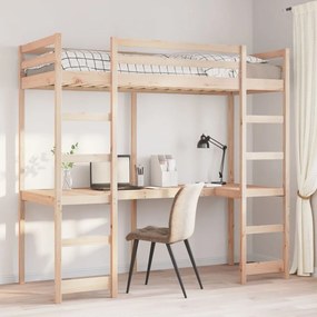 Giroletto Soppalco Senza Materasso 80x200cm Legno Massello Pino /
