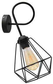 Applique KARO 3xE27/15W/230V nera