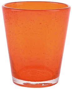 Bicchiere Acqua Arancione 330 ml, in pasta di vetro soffiato -