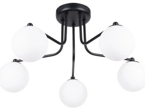 Plafoniera bianca e nera Beam – Sollux